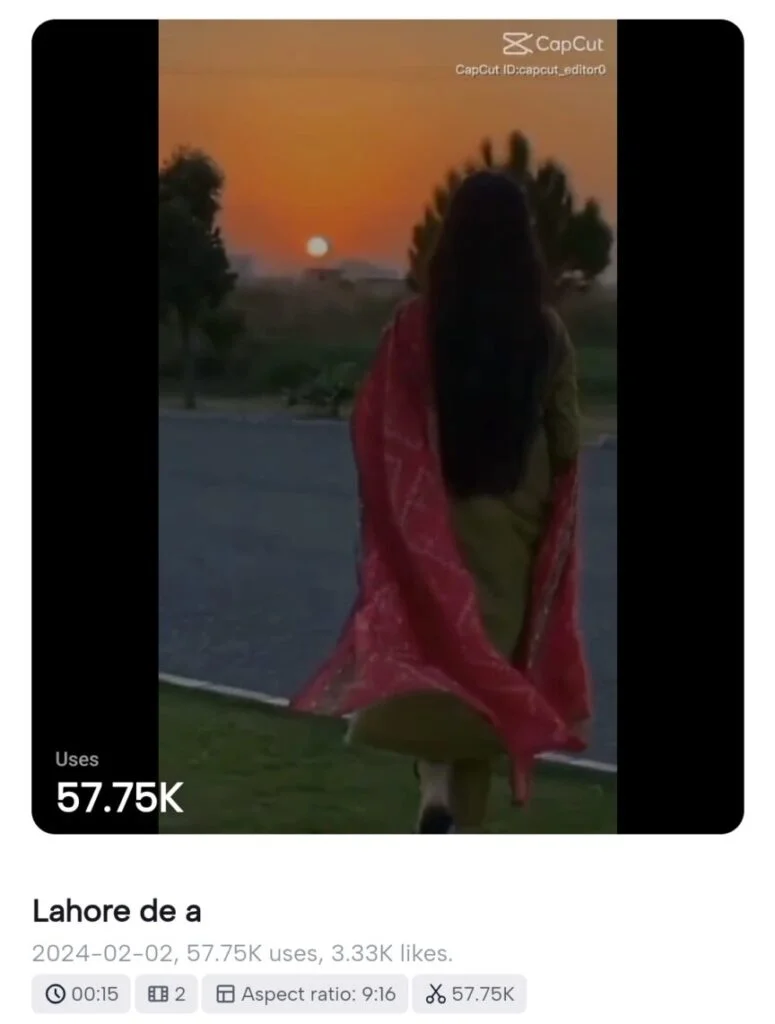Lagdi Lahore Diya CapCut Template