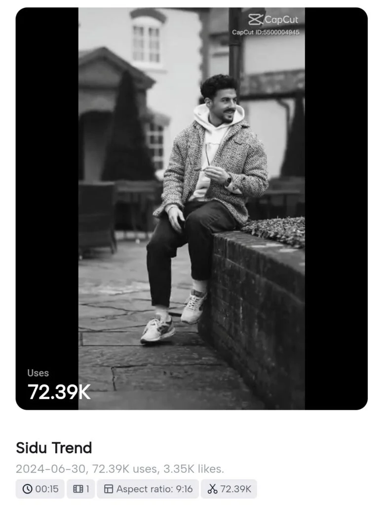 Sidhu Moosewala Devil CapCut Template Link