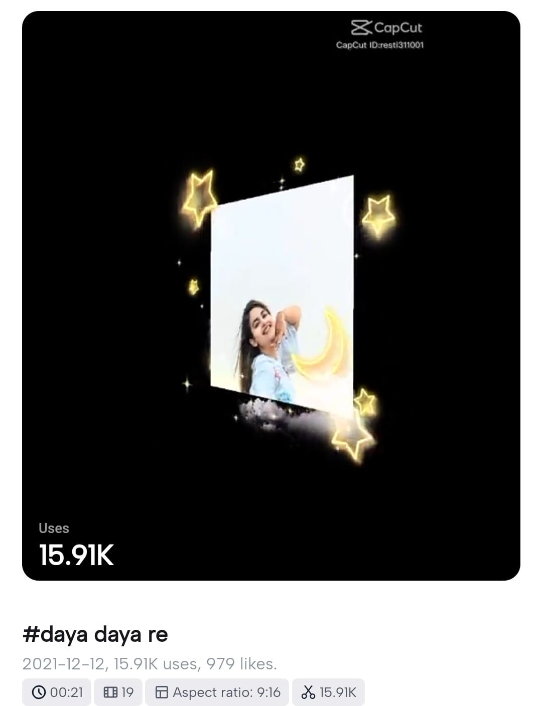 Daiya Daiya Daiya Re Capcut Template Link 2024 100 Working Link